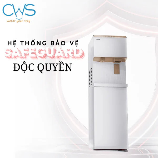 Hệ Thống SafeGuard Bảo Về Trên Máy Làm Nước Nóng Lạnh Toshiba RWF-IW2469BVN(W)