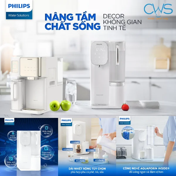 Hệ Thống Tính Năng Thông Minh Và An Toàn Cho Gia Đình Trên Máy Lọc Nóng Lạnh Philips ADD6912