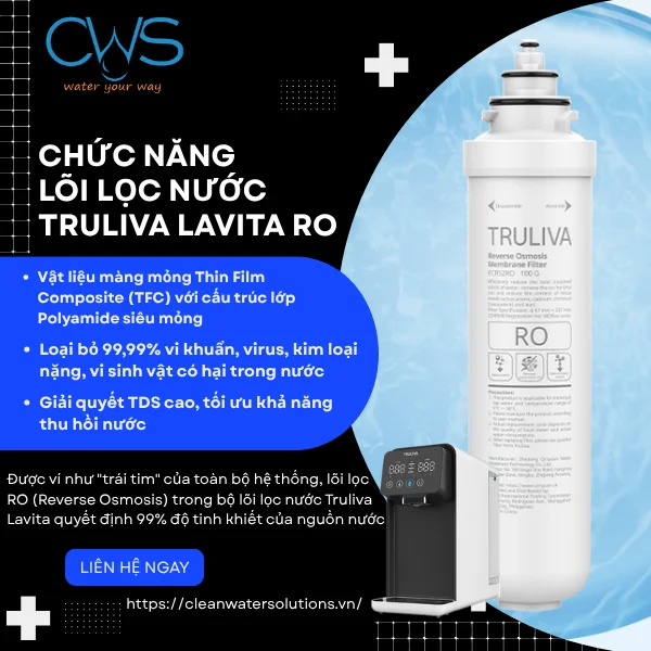 Hiệu Năng Của Lõi Lọc Truliva Lavita RO