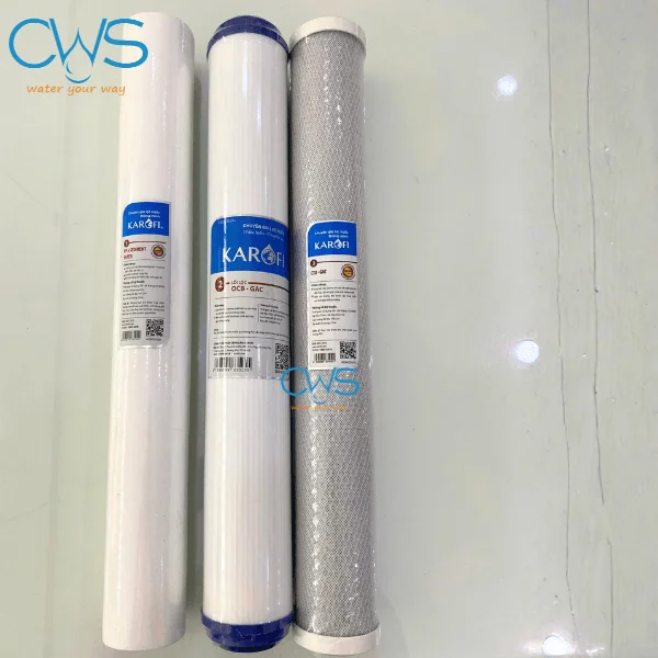 Hình Ảnh Bộ Lõi Lọc Nước 123 Karofi 20 Inch Tại Showroom CWS