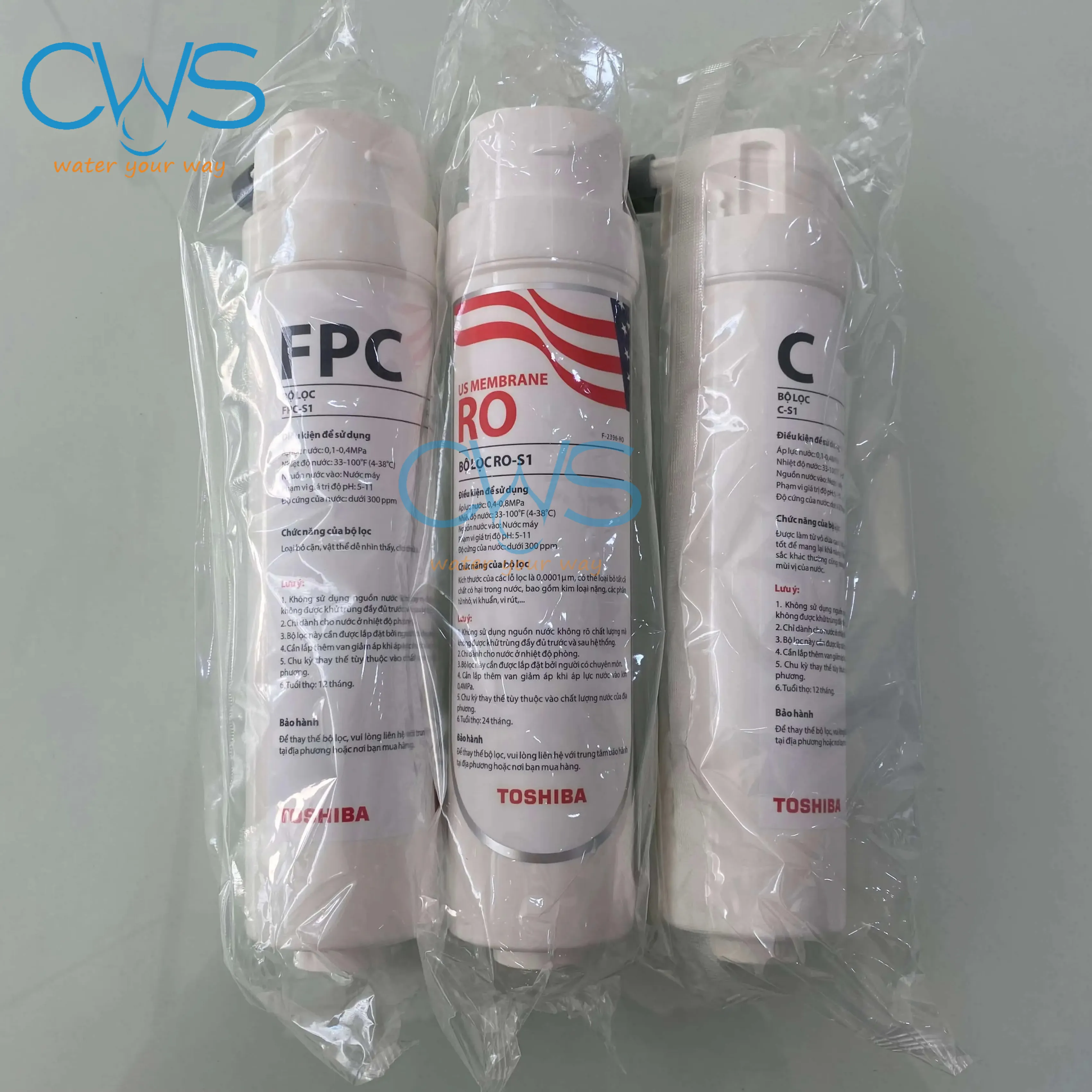 Hình Ảnh Combo 3 Lõi Lọc Nước Toshiba TWP-IW2469SVN(K) Tại Showroom
