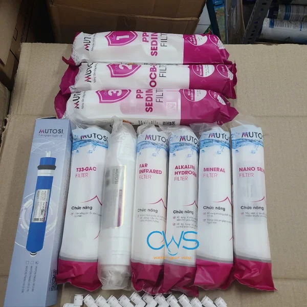 Hình Ảnh Thực Tế Bộ 10 Lõi Lọc Nước Mutosi