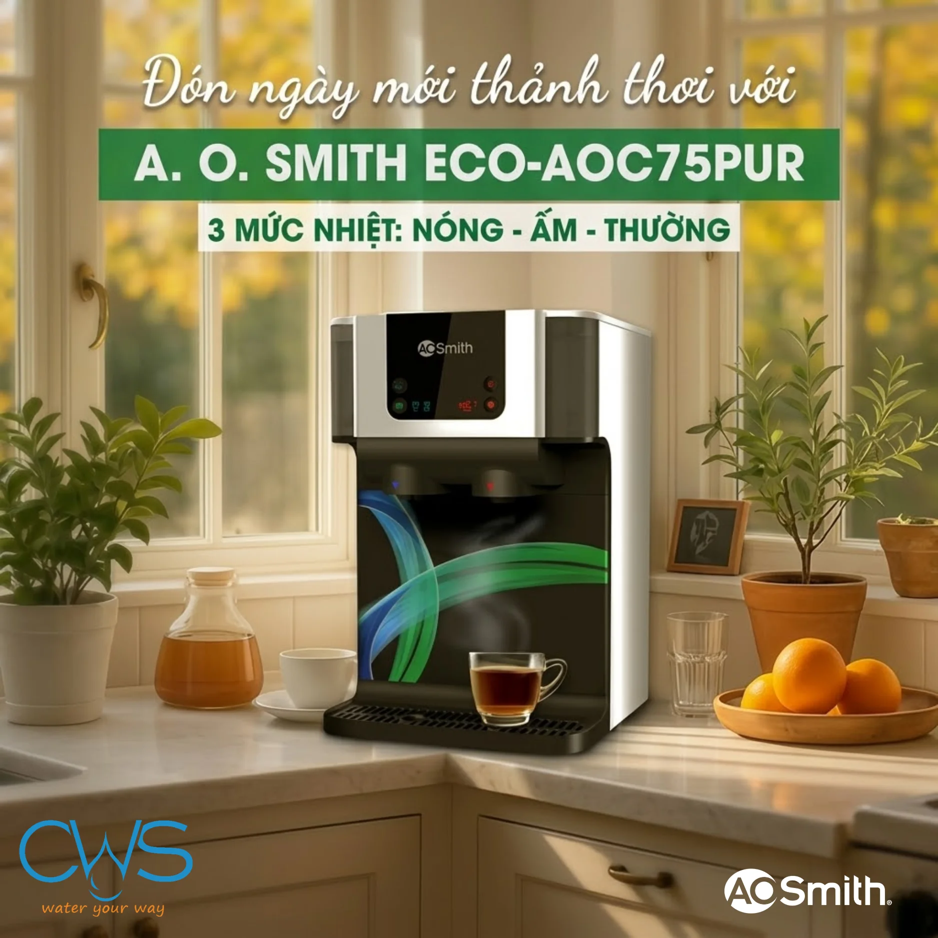 Khám Phá Các Công Nghệ Nổi Bật Trên Máy Lọc Nước AO Smith ECO-AOC75PUR