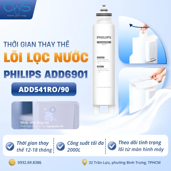 Khi Nào Cần Thay Lõi Lọc Nước Philips ADD6901 Để Duy Trì Hiệu Suất Lọc