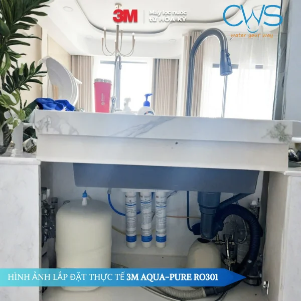 Lắp đặt máy lọc nước 3M Aqua-Pure RO301 tại nhà khách hàng