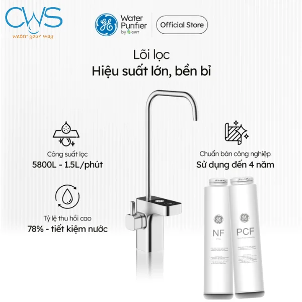 Lõi Lọc Nước GE GN620 Hiệu Suất Vượt Trội và Tiêu Chuẩn Nước Uống