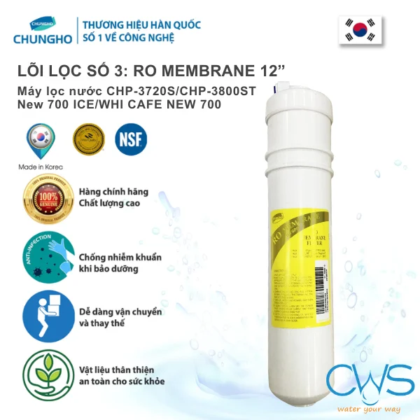 Lõi Lọc Chungho RO Membrane 12 Inch