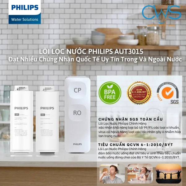 Lõi Lọc Nước Philips AUT3015 Đạt Những Tiêu Chuẩn Nào