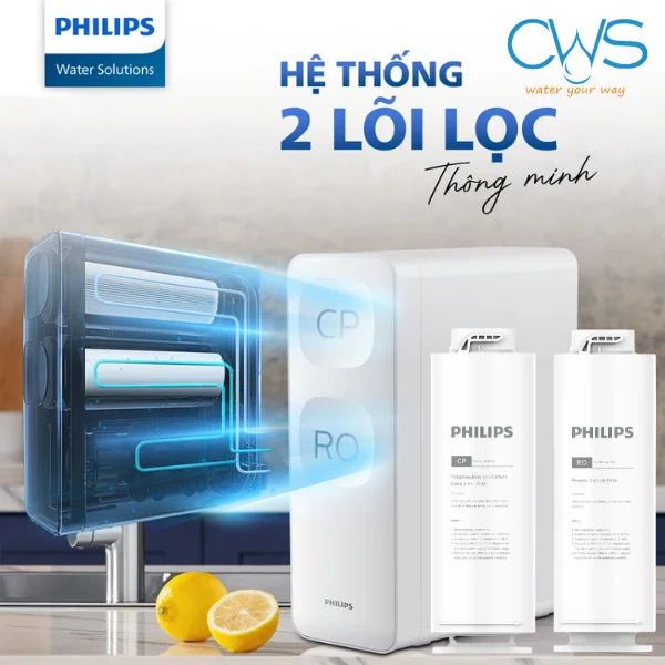 Lõi Lọc Nước Philips AUT3015 Chính Hãng Với Thiết Kế QuickTwist Hiện Đại