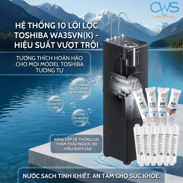 Lõi Lọc Nước Toshiba TWP-WA3SVN(K) PureShield 2026 Có Những Nâng Cấp Nào Đặc Biệt