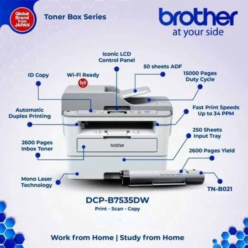 Máy in Laser Brother DCP-B7535DW 3 trong 1