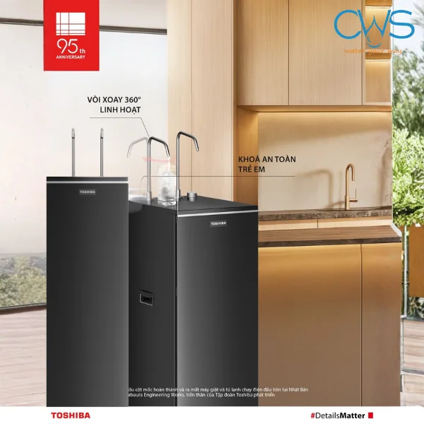Máy lọc nóng lạnh Toshiba TWP-WA2SVN(K) lấy nước tiện lợi, nhanh chóng