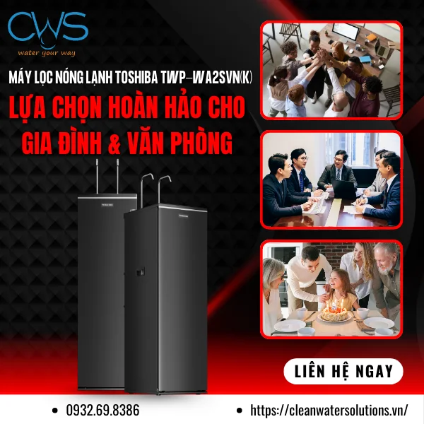 Máy Lọc Nóng Lạnh Toshiba TWP-WA2SVN(K) – Lựa Chọn Hoàn Hảo Cho Gia Đình & Văn Phòng