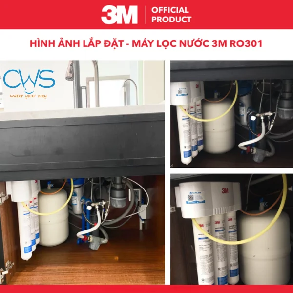 Máy lọc nước 3M Aqua-Pure RO301 tiết kiệm không gian tối đa