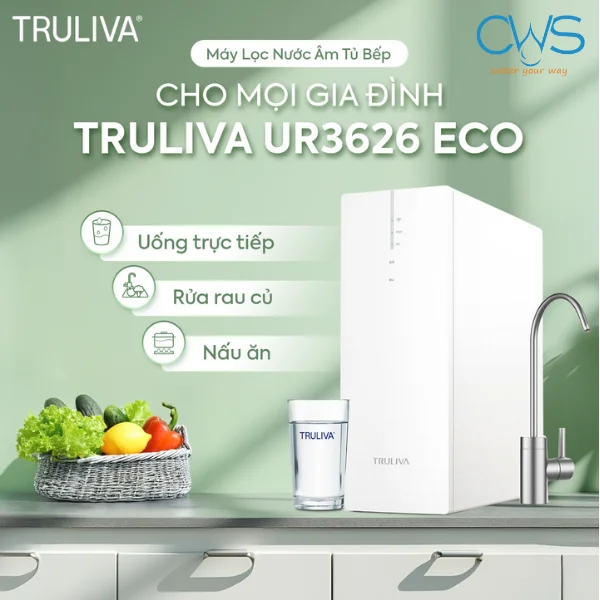 Máy Lọc Nước Truliva UR3626 - Giải Pháp Tối Ưu Cho Nguồn Nước Gia Đình