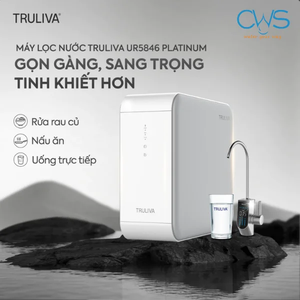 Máy Lọc Nước Truliva UR5840 Lắp Đặt Âm Tủ Bếp - Tối Ưu Không Gian
