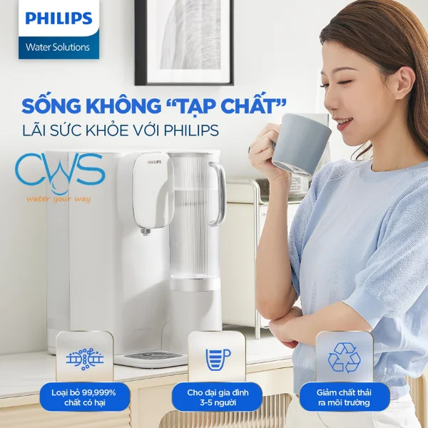 Máy Lọc Nóng Lạnh Philips ADD6922 – Giải Pháp Nước Sạch Đa Năng Tích Hợp Làm Đá Hiện Đại