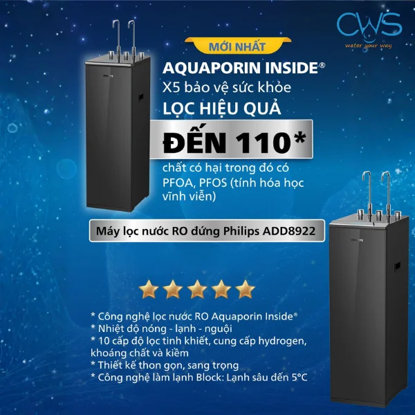 Máy Lọc Nóng Lạnh Philips ADD8912/74 – Giải Pháp Nước Sạch Công Suất Lớn Cho Gia Đình Và Doanh Nghiệp