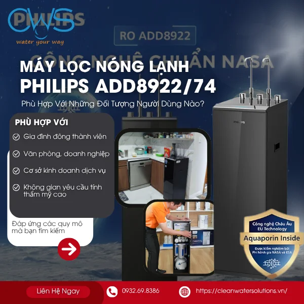 Máy Lọc Nóng Lạnh Philips ADD8922/74 Phù Hợp Với Những Đối Tượng Người Dùng Nào