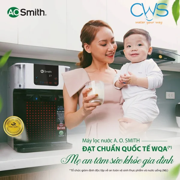 Máy Lọc Nước AO Smith Đạt Chứng Nhận WQA An Toàn Thực Phẩm Và Ăn Uống