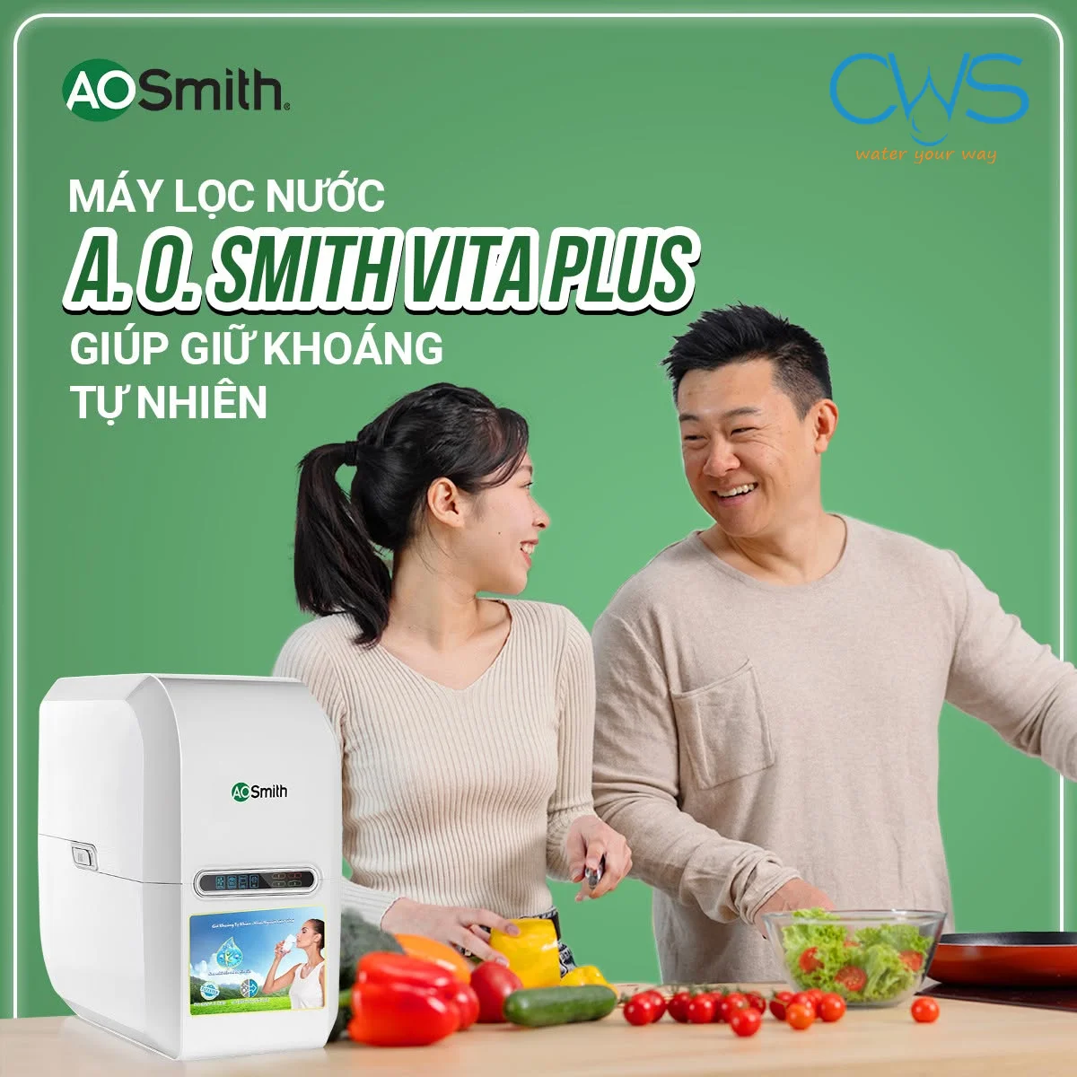 Máy Lọc Nước AO Smith Vita Plus Mang Đến Giải Pháp Nước Uống Giữ Khoáng Khác Biệt Ra Sao