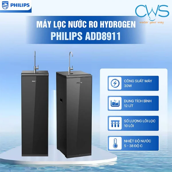 Máy Lọc Nước Philips ADD8911/74 Tủ Đứng Cao Cấp Cho Gia Đình Và Văn Phòng