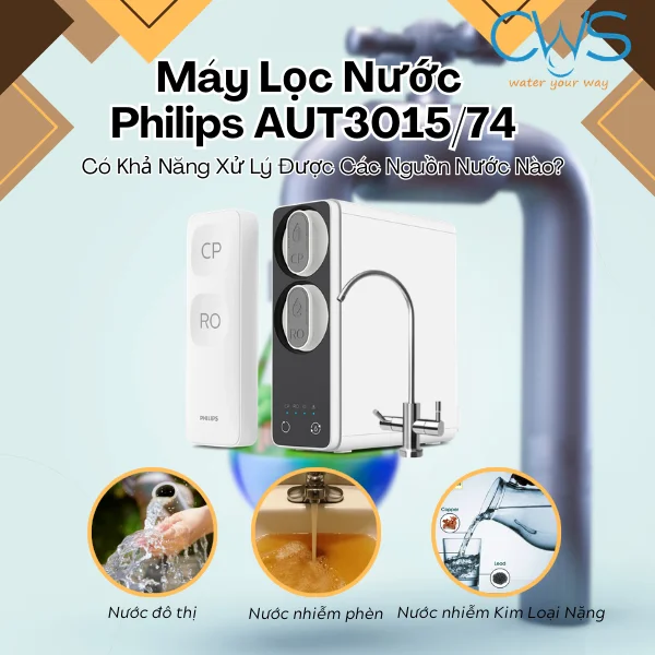 Máy Lọc Nước Philips AUT3015/74 Phù Hợp Để Xử Lý Những Nguồn Nước Nào