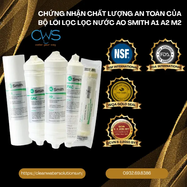 Những Chứng Nhận Chất Lượng Khẳng Định Độ An Toàn Của Bộ Lõi Lọc