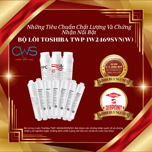 Những Tiêu Chuẩn Chất Lượng Và Chứng Nhận Nổi Bật Của Bộ Lõi Toshiba TWP-IW2469SVN(W)