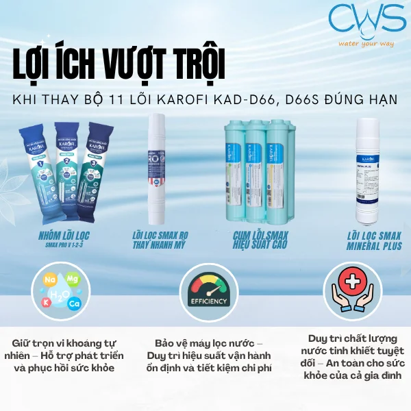 Tầm Quan Trọng Của Việc Thay Bộ 11 Lõi Karofi KAD-D66, D66S Đúng Hạn