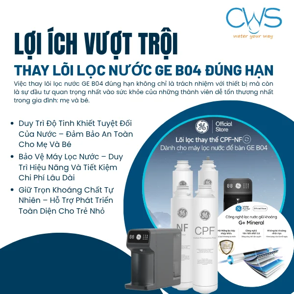 Tầm Quan Trọng Của Việc Thay Lõi Lọc Nước GE B04 Đúng Hạn