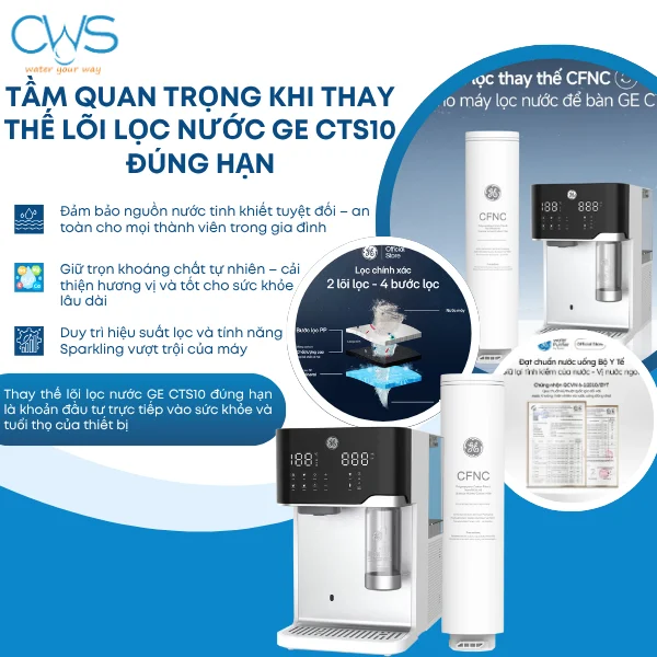 Tầm Quan Trọng Của Việc Thay Thế Lõi Lọc Nước GE CTS10 Đúng Hạn