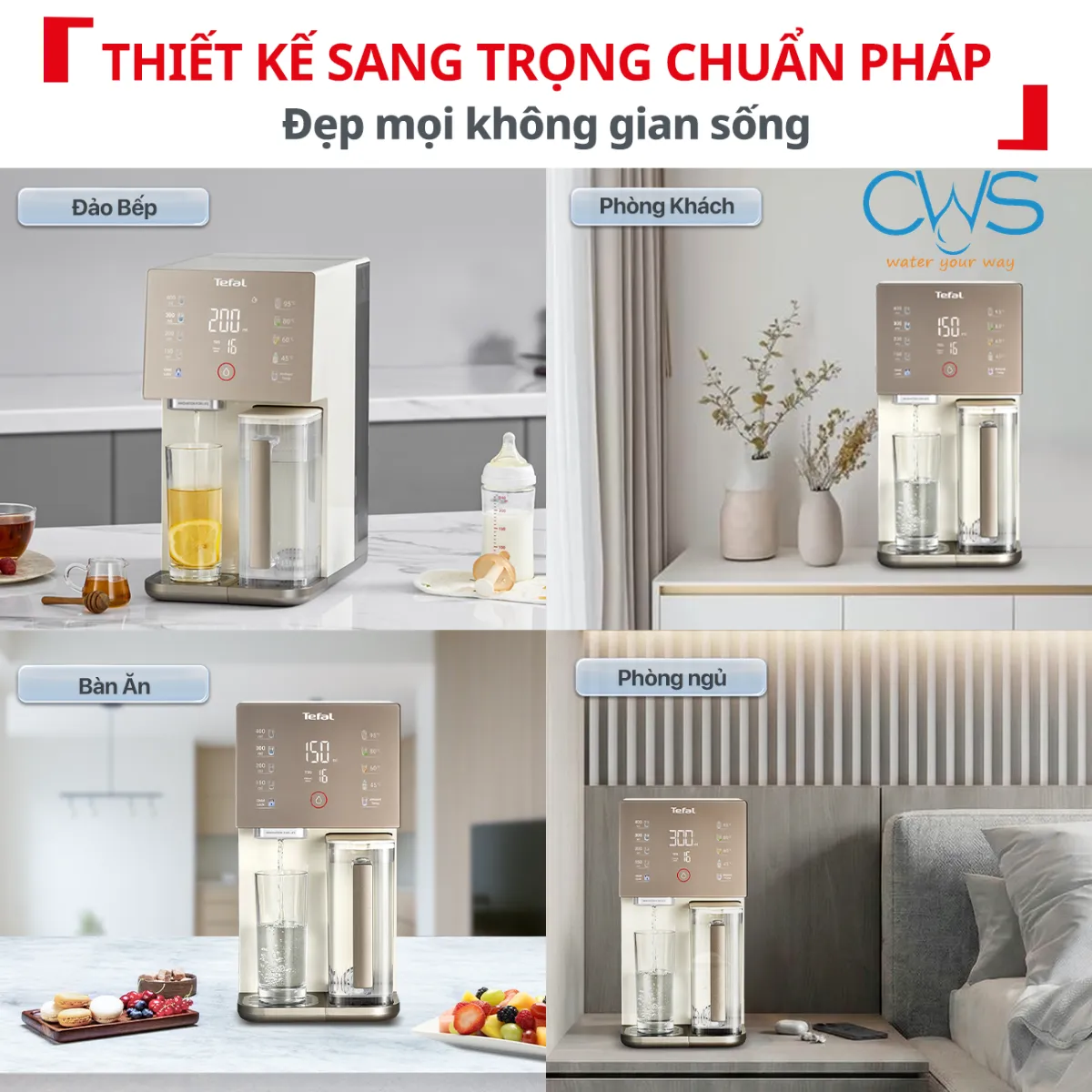 Thiết Kế Compact Giúp Máy Lọc Nước Tefal BR453AY0 Tối Ưu Không Gian Sử Dụng