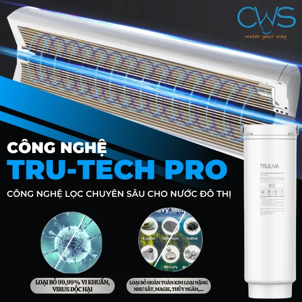 TRU-TECH PRO™ – Công nghệ lọc chuyên sâu cho nước đô thị
