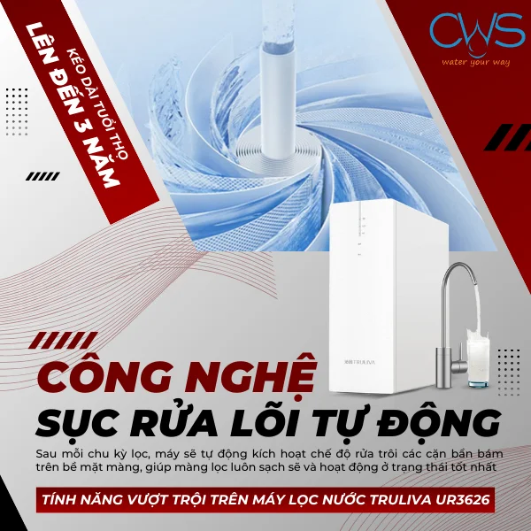 Tự động sục rửa màng lọc – Duy trì hiệu suất bền bỉ