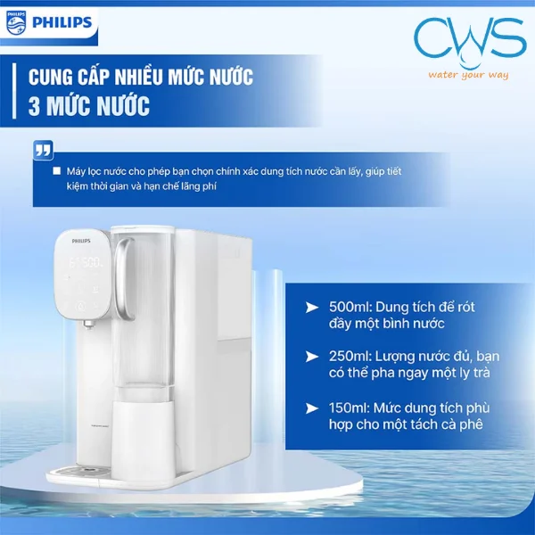 Tùy Chỉnh Dung Tích Nước Linh Hoạt Theo Nhu Cầu Sử Dụng