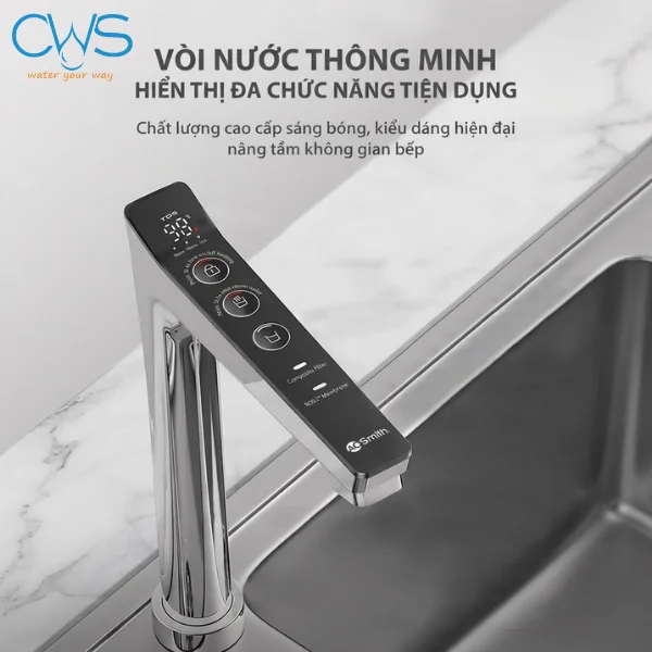 Vòi Nước Điện Tử Thông Minh Cao Cấp Trên Máy Lọc Nước AO Smith LUX-AOU800HOT