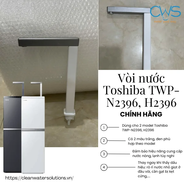 Vòi nước máy lọc nước Toshiba TWP-N2396, H2396