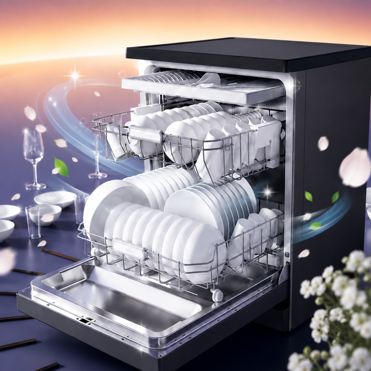 Máy rửa chén KAFF KF-DW8805 Smart AI (New 2026) Công nghệ AI Wash