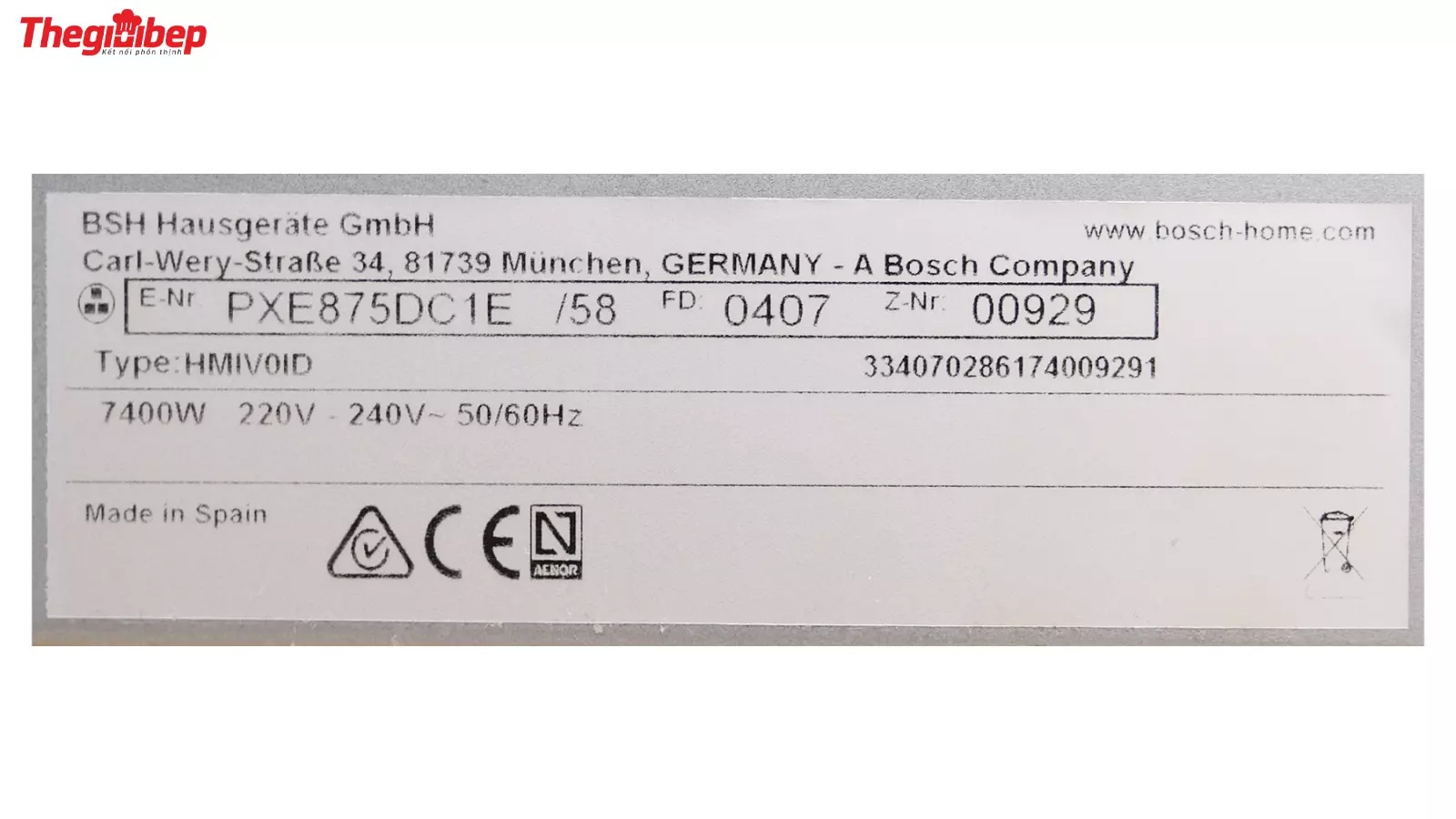 Bếp từ Bosch PXE875DC1E