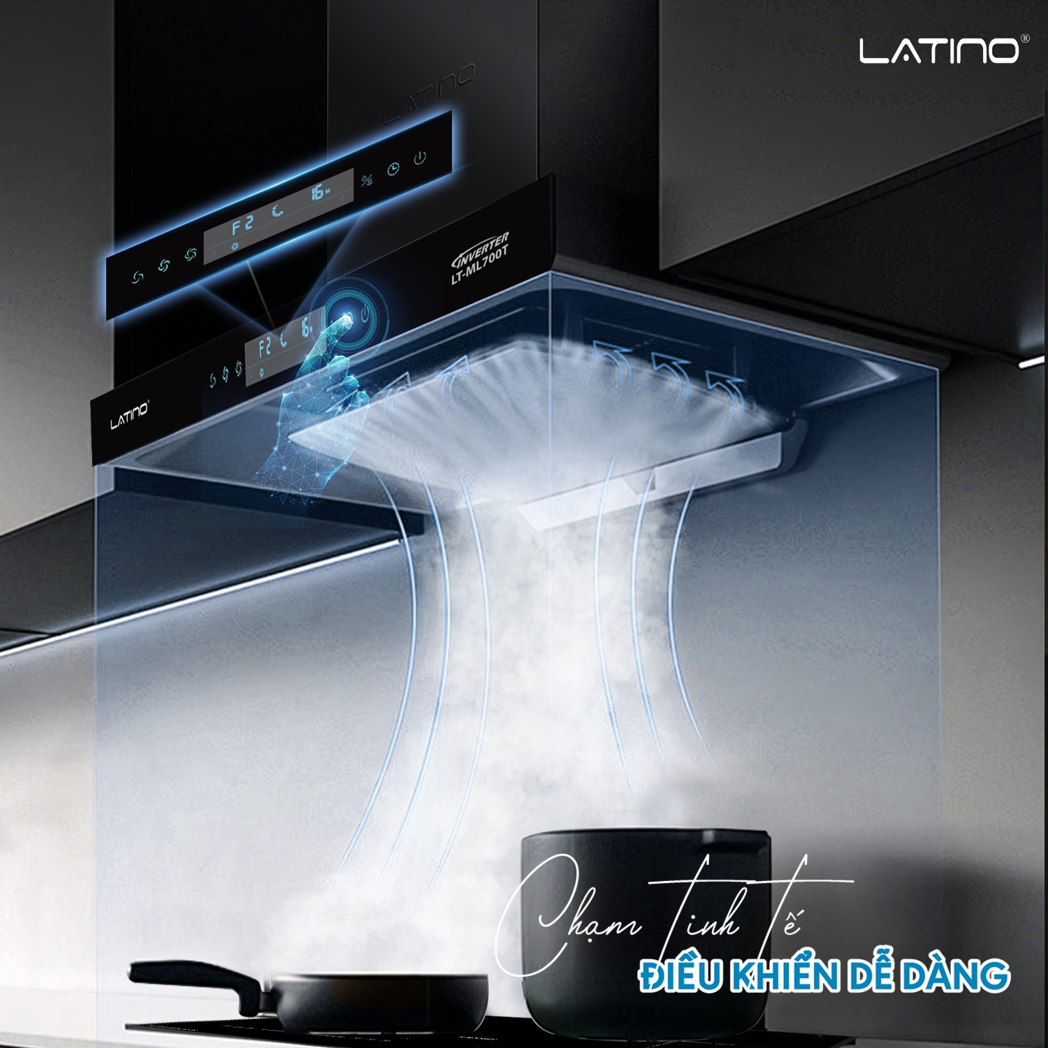 Máy hút mùi LATINO LT-ML700T - Made in Malaysia