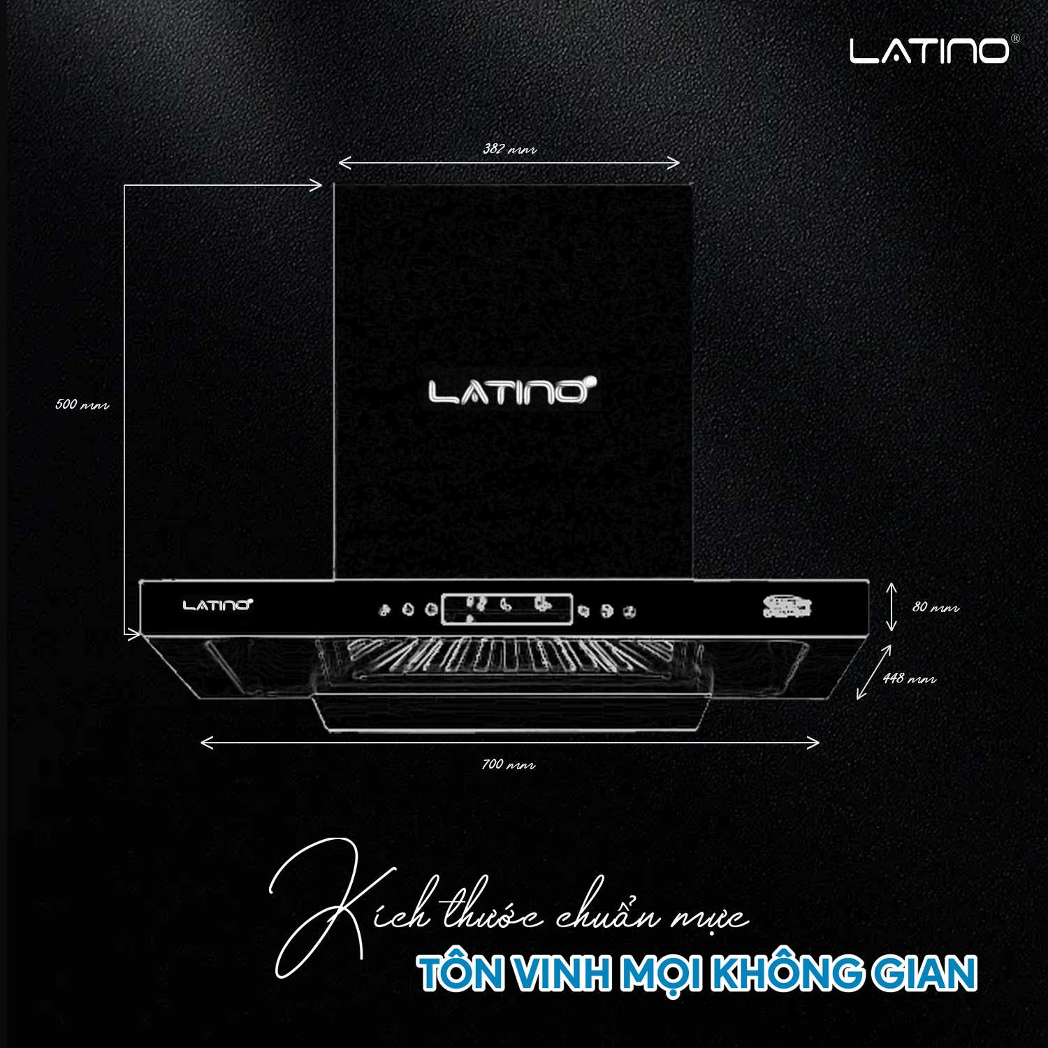 Máy hút mùi LATINO LT-ML700T - Made in Malaysia