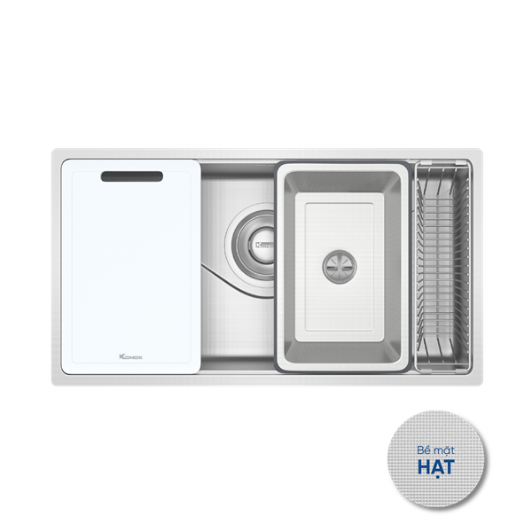 Chậu rửa Konox Tari 8748SR (Bề mặt hạt chống xước siêu mịn)