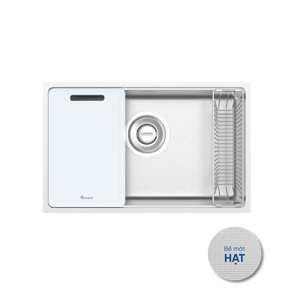 Chậu rửa Konox Tari 7648SR (Bề mặt hạt chống xước siêu mịn)