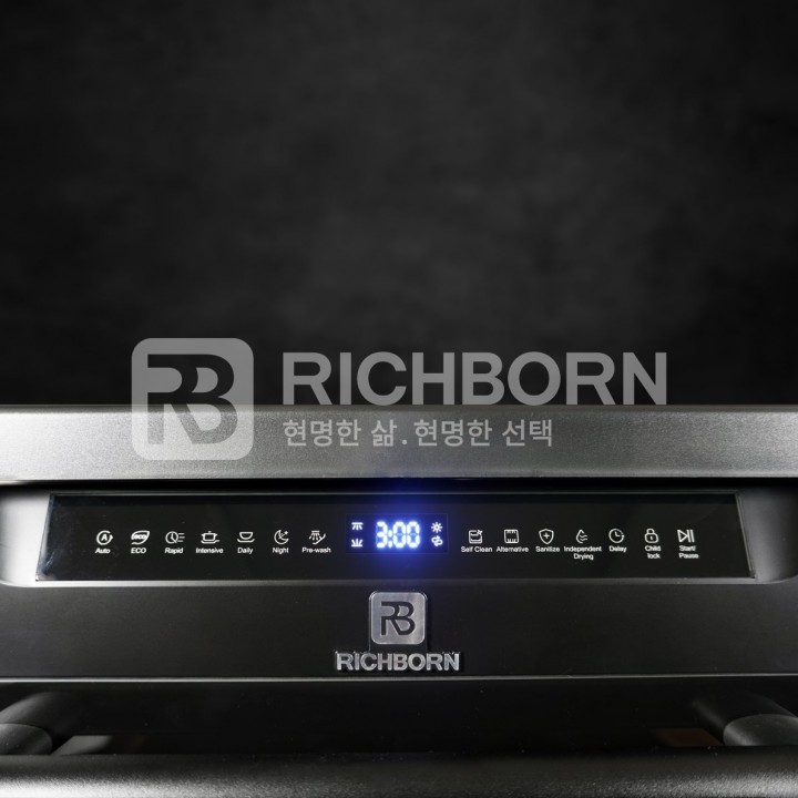 Máy rửa bát Richborn RDG6080SQB - Made in Thailand