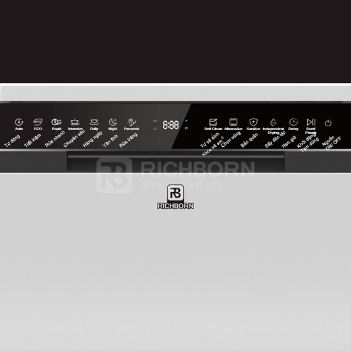 Máy rửa bát Richborn RDP6085SKS - Made in Thailand