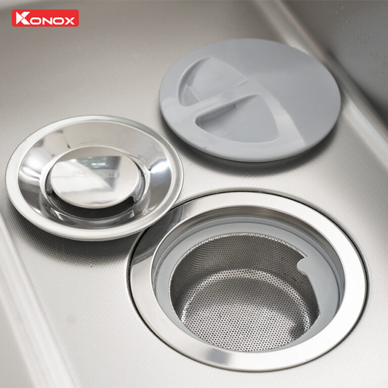 Chậu rửa Konox KN8751TS Dekor (Bề mặt hạt chống xước)