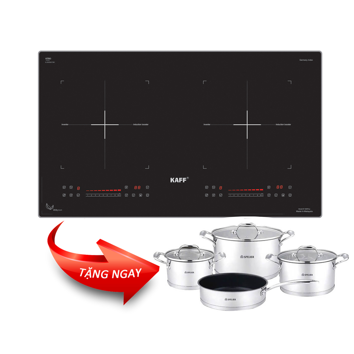Bếp từ KAFF KF-890Plus (Smart inverter) - Made in Malaysia