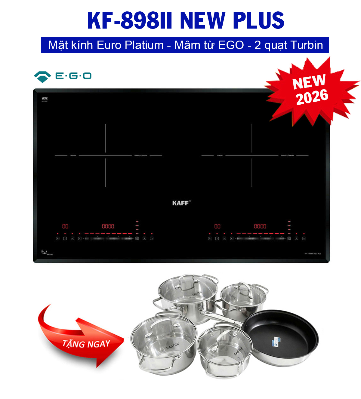 Bếp từ KAFF KF-898II New Plus (New 2026) - Made in Malaysia