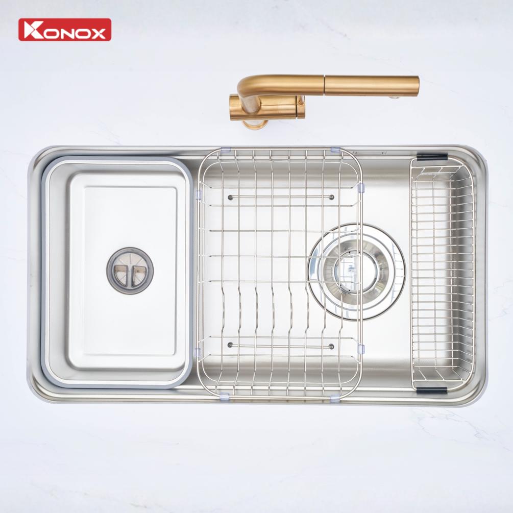 Chậu rửa Konox Tari Smart 8047PP (hạt Smart chống xước)